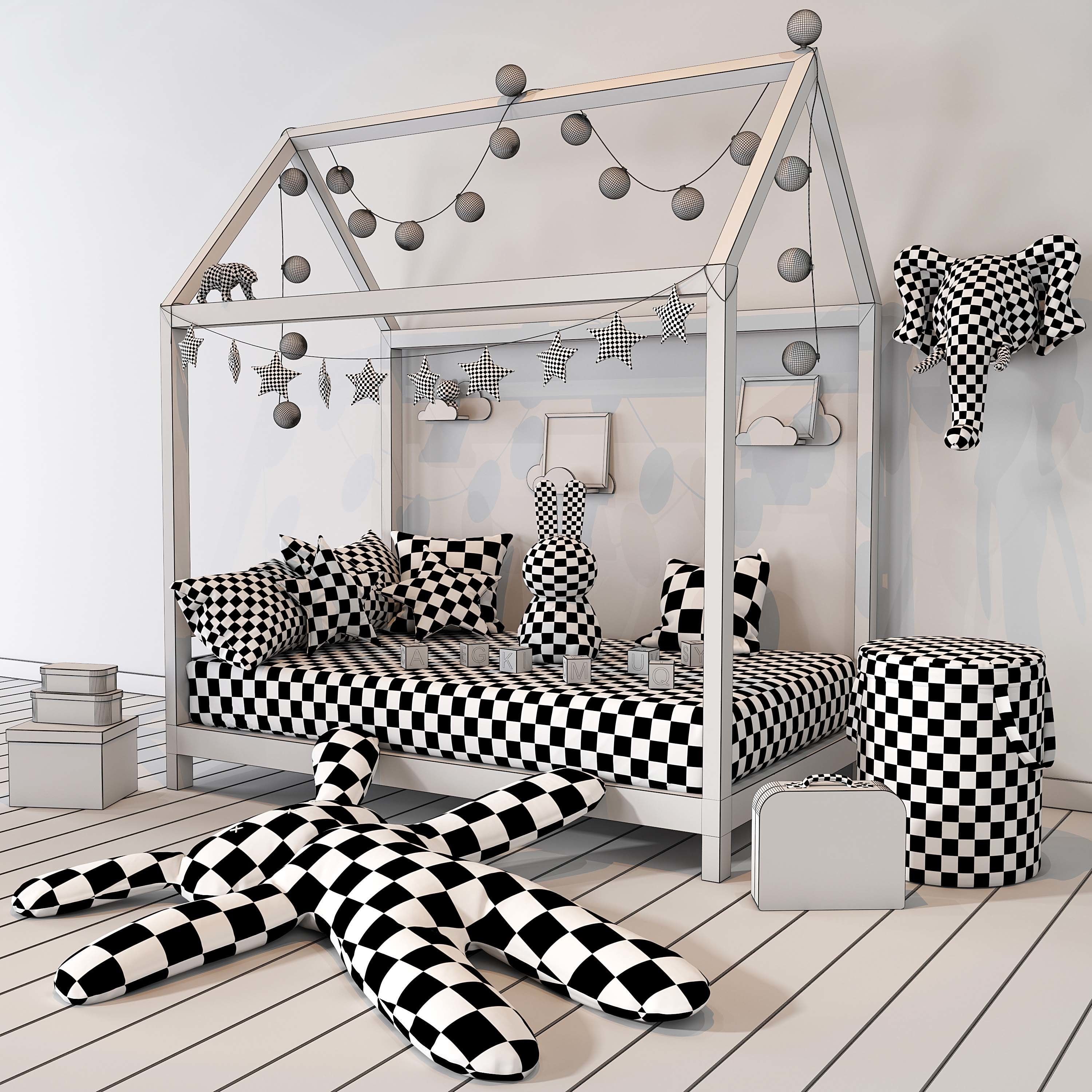 Children sets collection 3D model_3