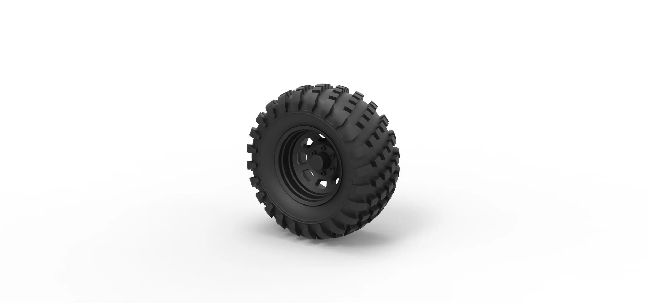 Offroad wheel 22 3D print model_0
