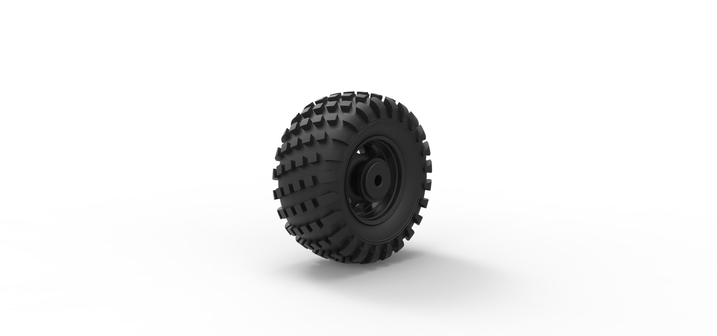 Offroad wheel 22 3D print model_3