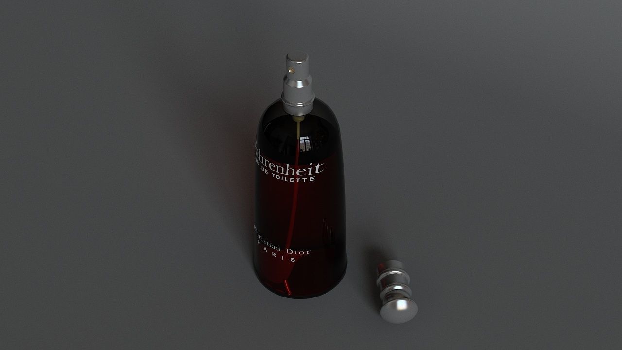 Dior fahrenheit perfume parfum bottle smell 3D model_3