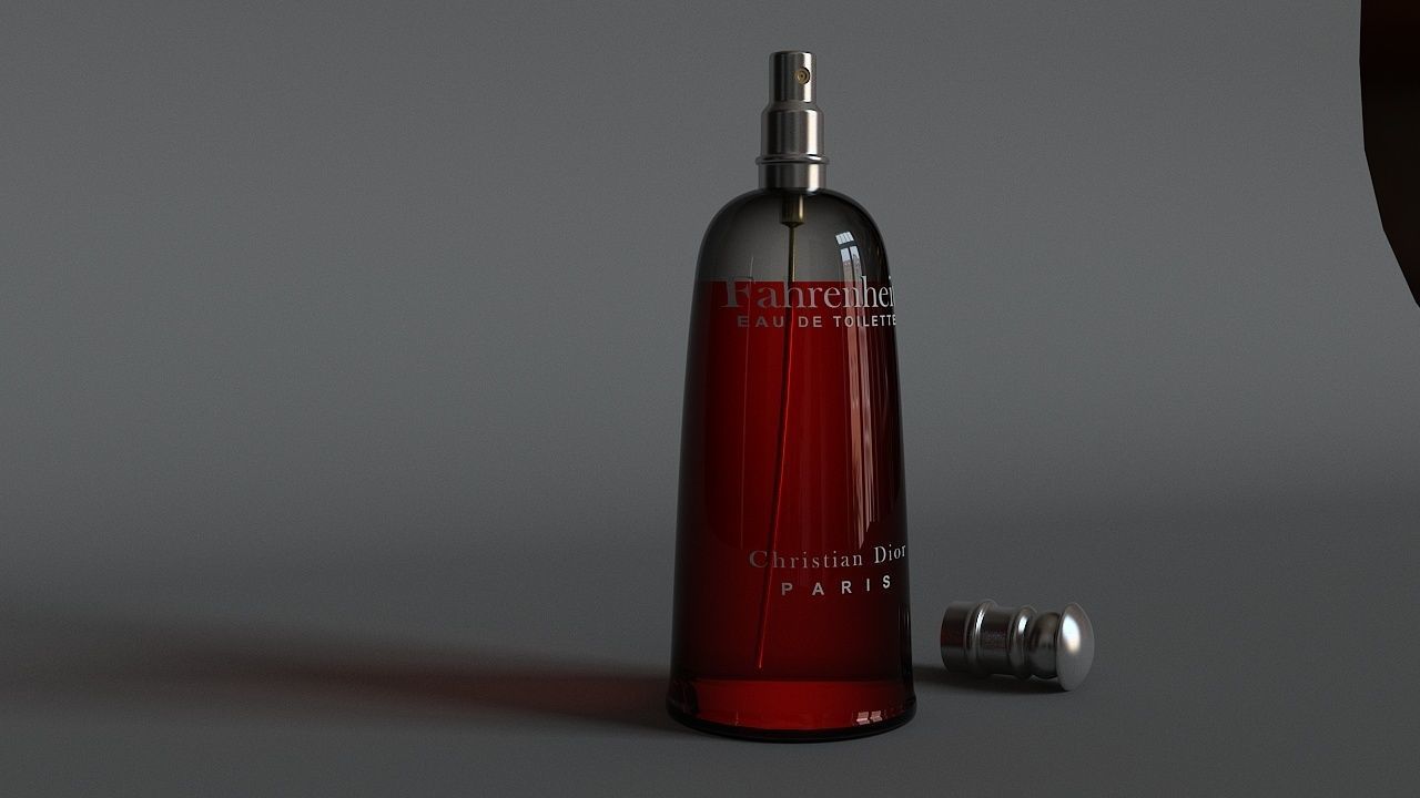 Dior fahrenheit perfume parfum bottle smell 3D model_1