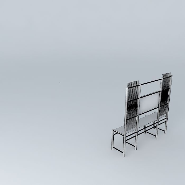 Entertainment console 3D model_4