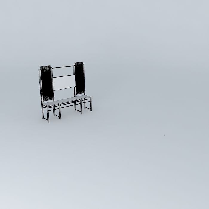 Entertainment console 3D model_3