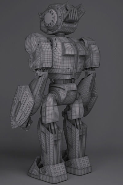 Girl Robot 3D model_4