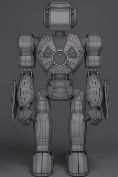 Girl Robot 3D model_2
