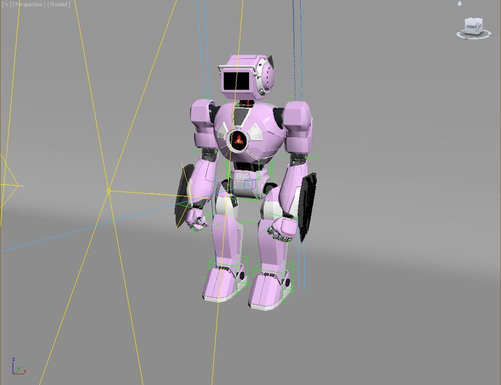 Girl Robot 3D model_8