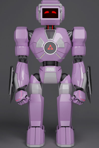 Girl Robot 3D model_1