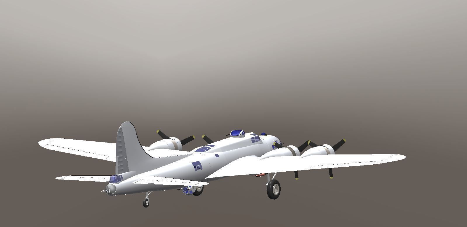 Boeing B-17G Flying Fortress 3D model_6