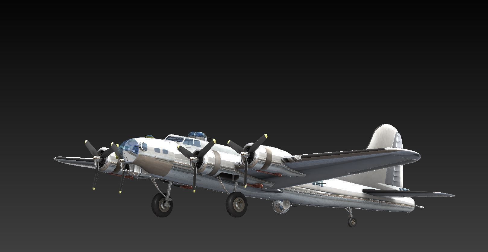 Boeing B-17G Flying Fortress 3D model_1
