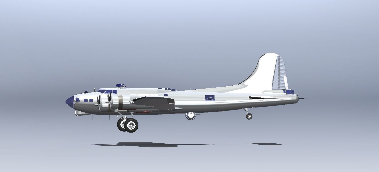 Boeing B-17G Flying Fortress 3D model_4