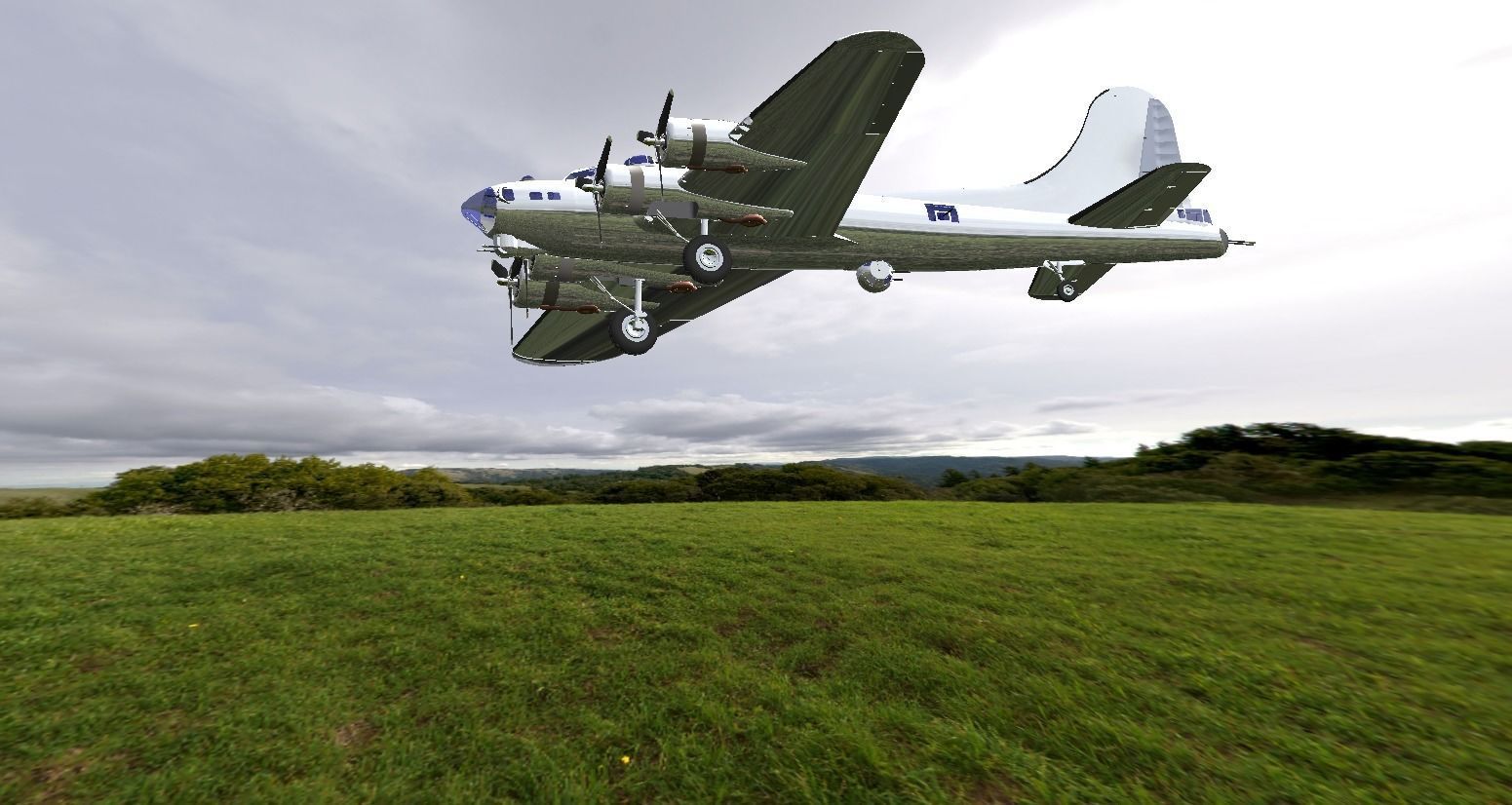 Boeing B-17G Flying Fortress 3D model_13