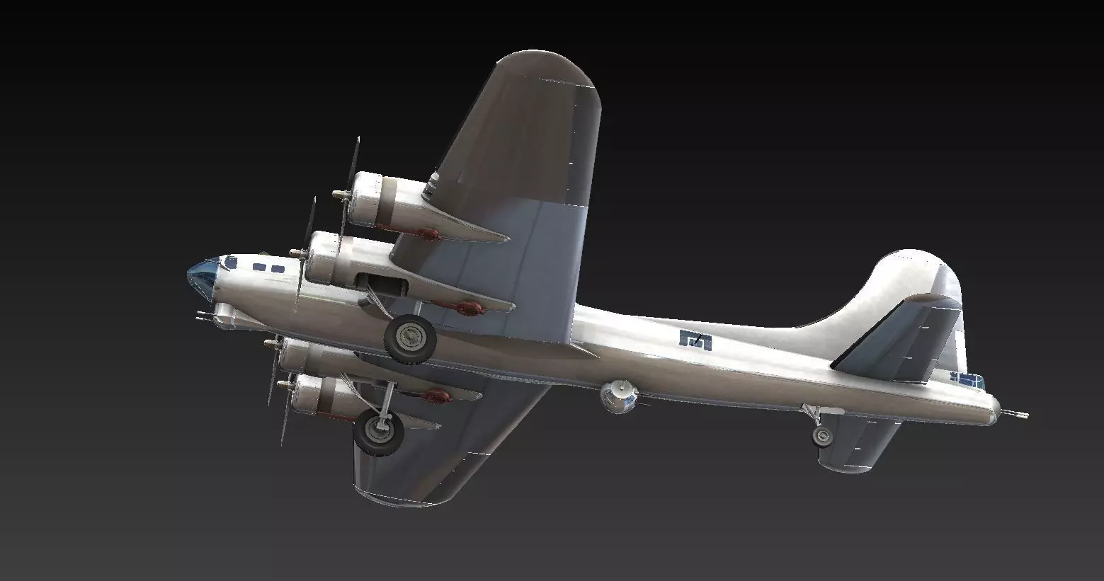 Boeing B-17G Flying Fortress 3D model_0