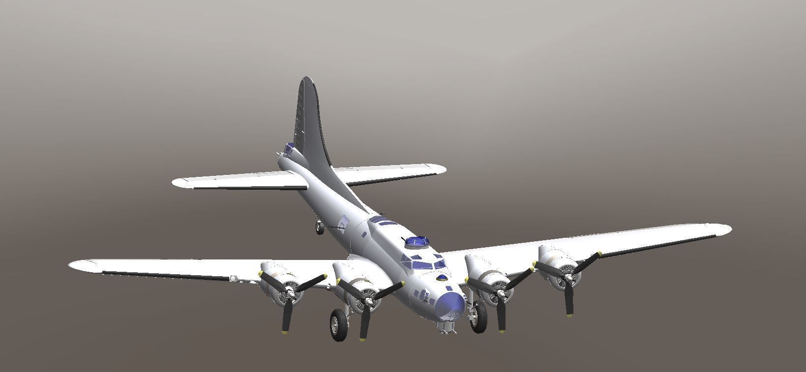 Boeing B-17G Flying Fortress 3D model_5