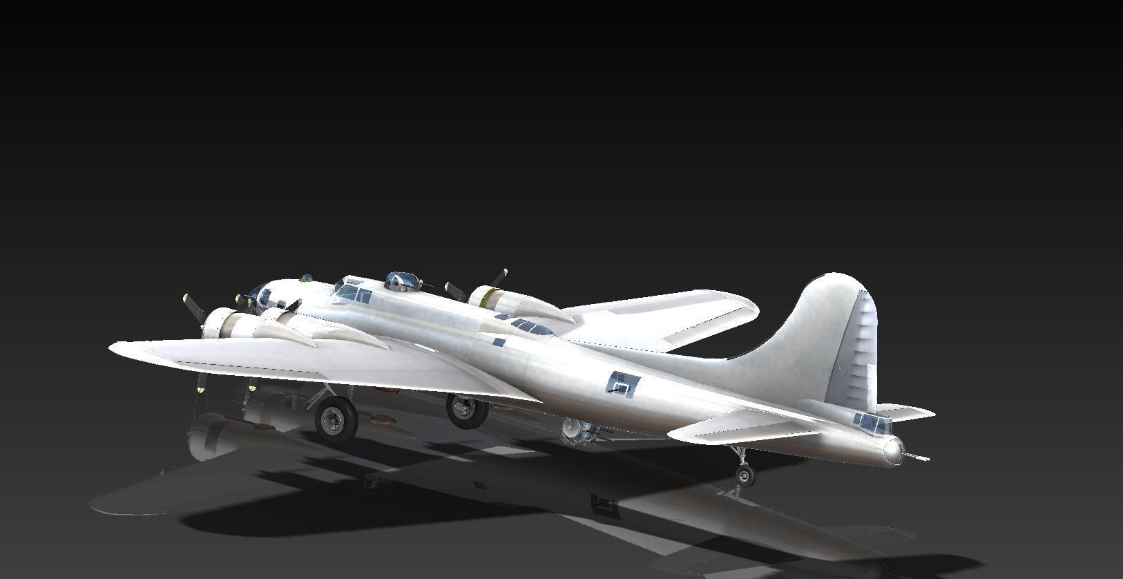 Boeing B-17G Flying Fortress 3D model_2