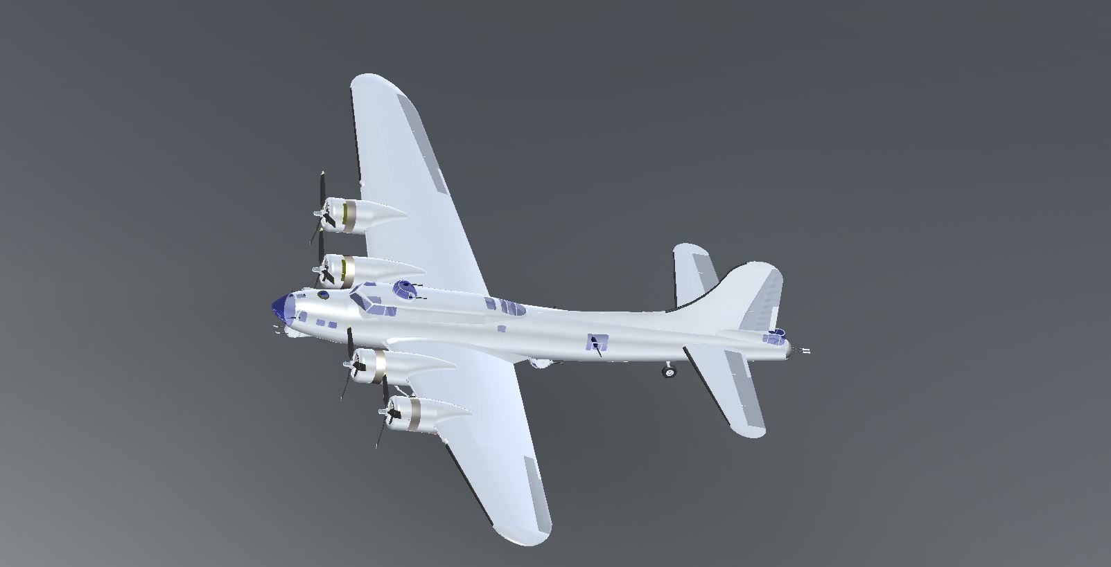 Boeing B-17G Flying Fortress 3D model_3