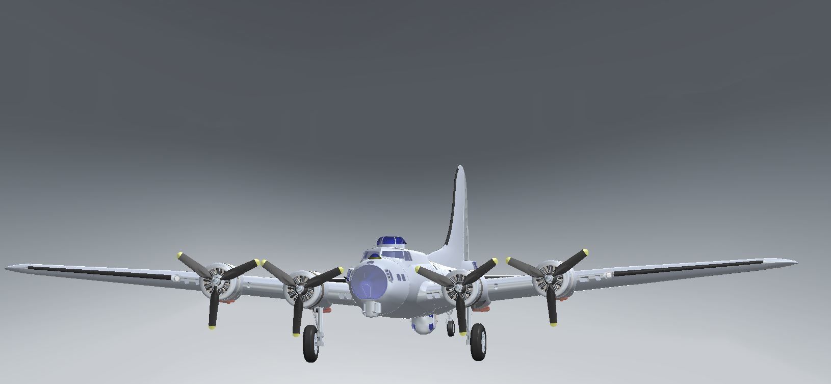 Boeing B-17G Flying Fortress 3D model_7