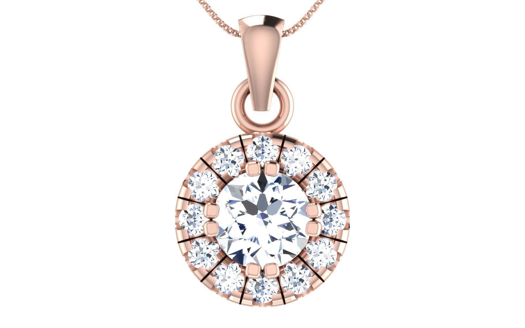 19 solitaire pendant earrings set 3dm stl details bulk 3D print model_30