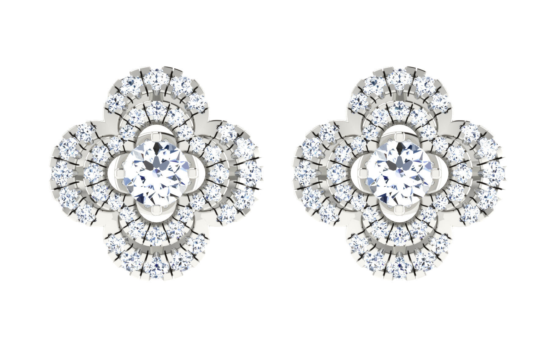 19 solitaire pendant earrings set 3dm stl details bulk 3D print model_17