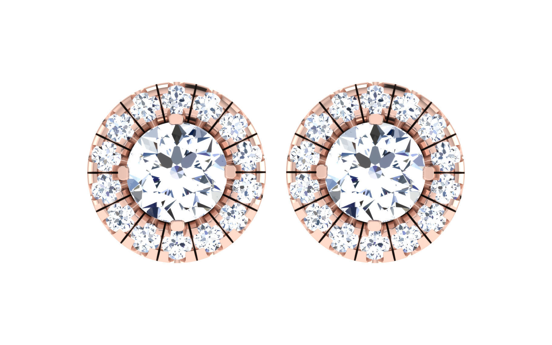 19 solitaire pendant earrings set 3dm stl details bulk 3D print model_82