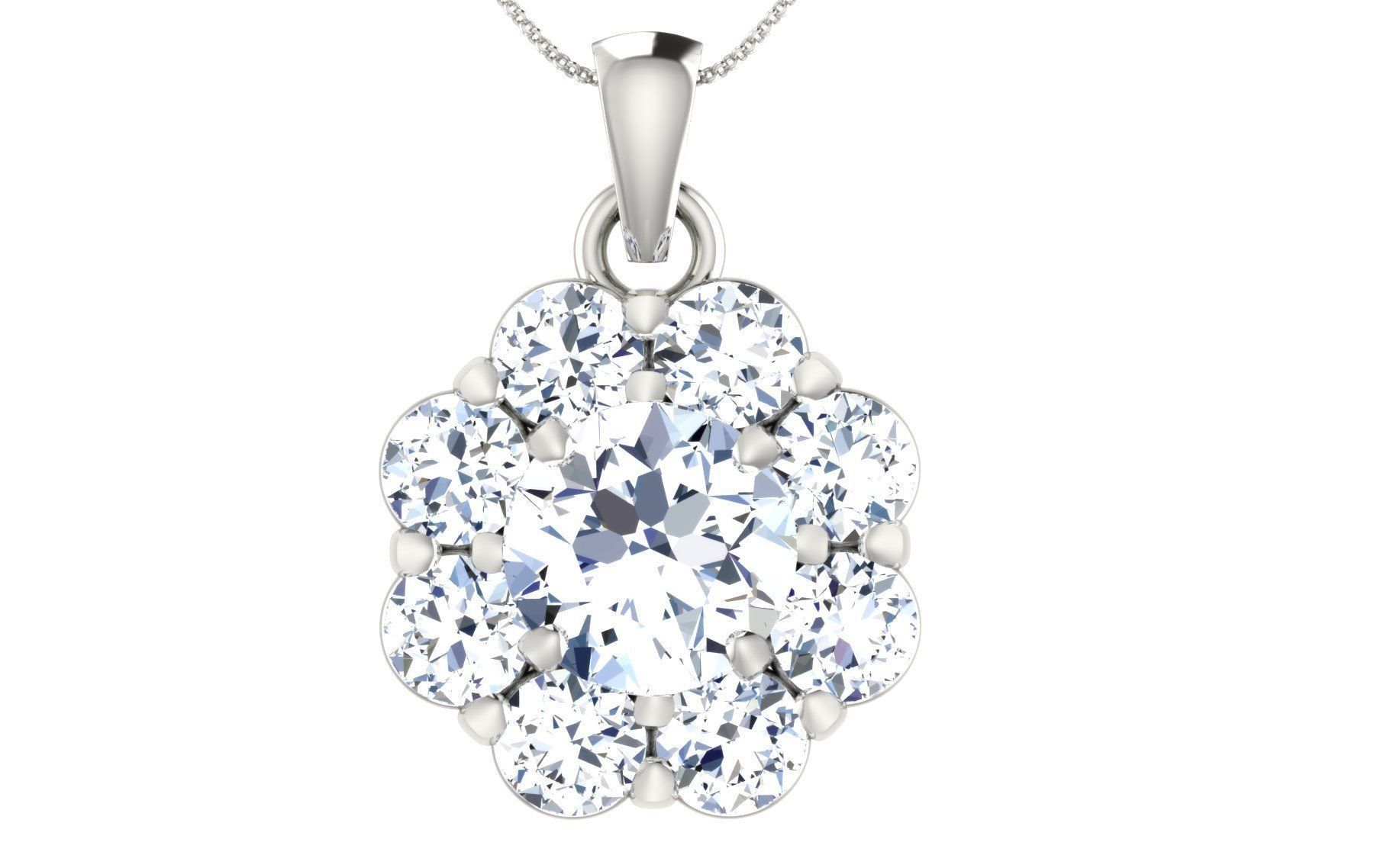 19 solitaire pendant earrings set 3dm stl details bulk 3D print model_94