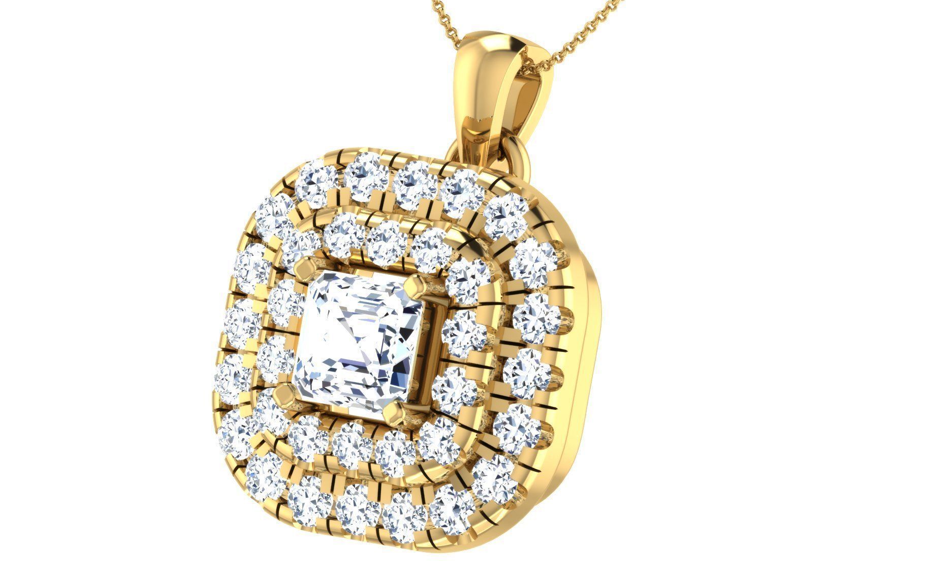 19 solitaire pendant earrings set 3dm stl details bulk 3D print model_8