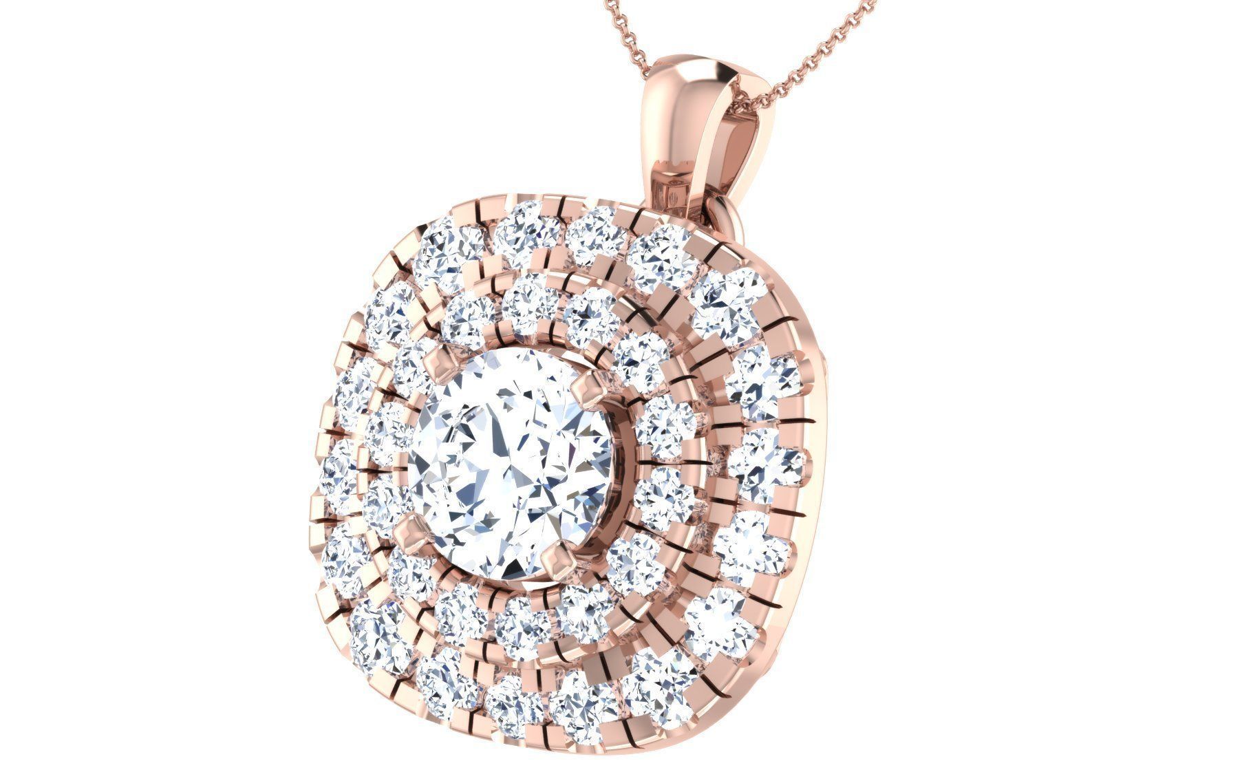 19 solitaire pendant earrings set 3dm stl details bulk 3D print model_59