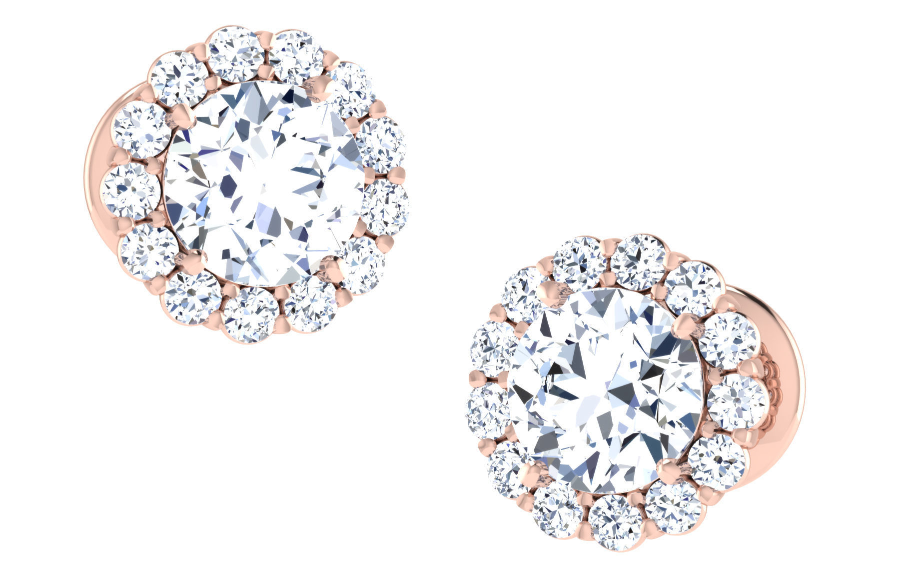 19 solitaire pendant earrings set 3dm stl details bulk 3D print model_106