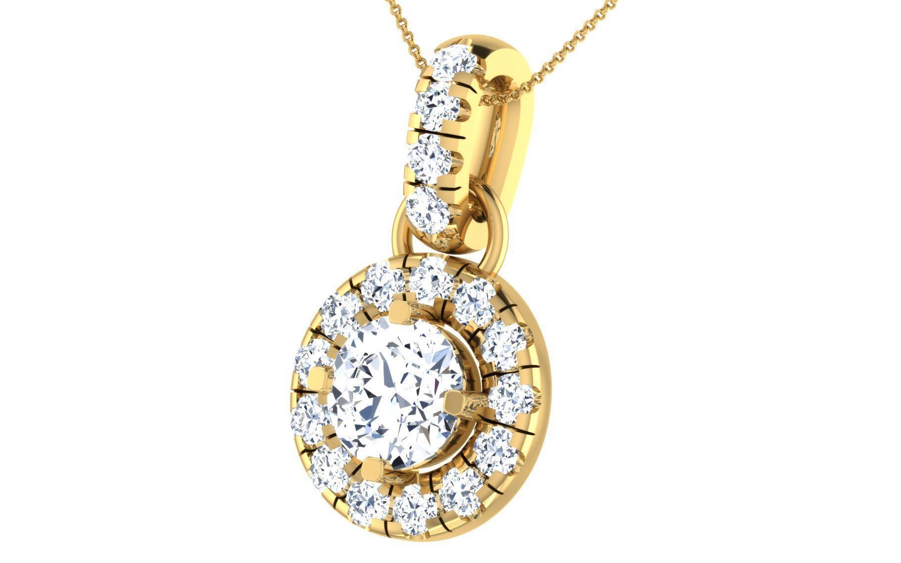 19 solitaire pendant earrings set 3dm stl details bulk 3D print model_97