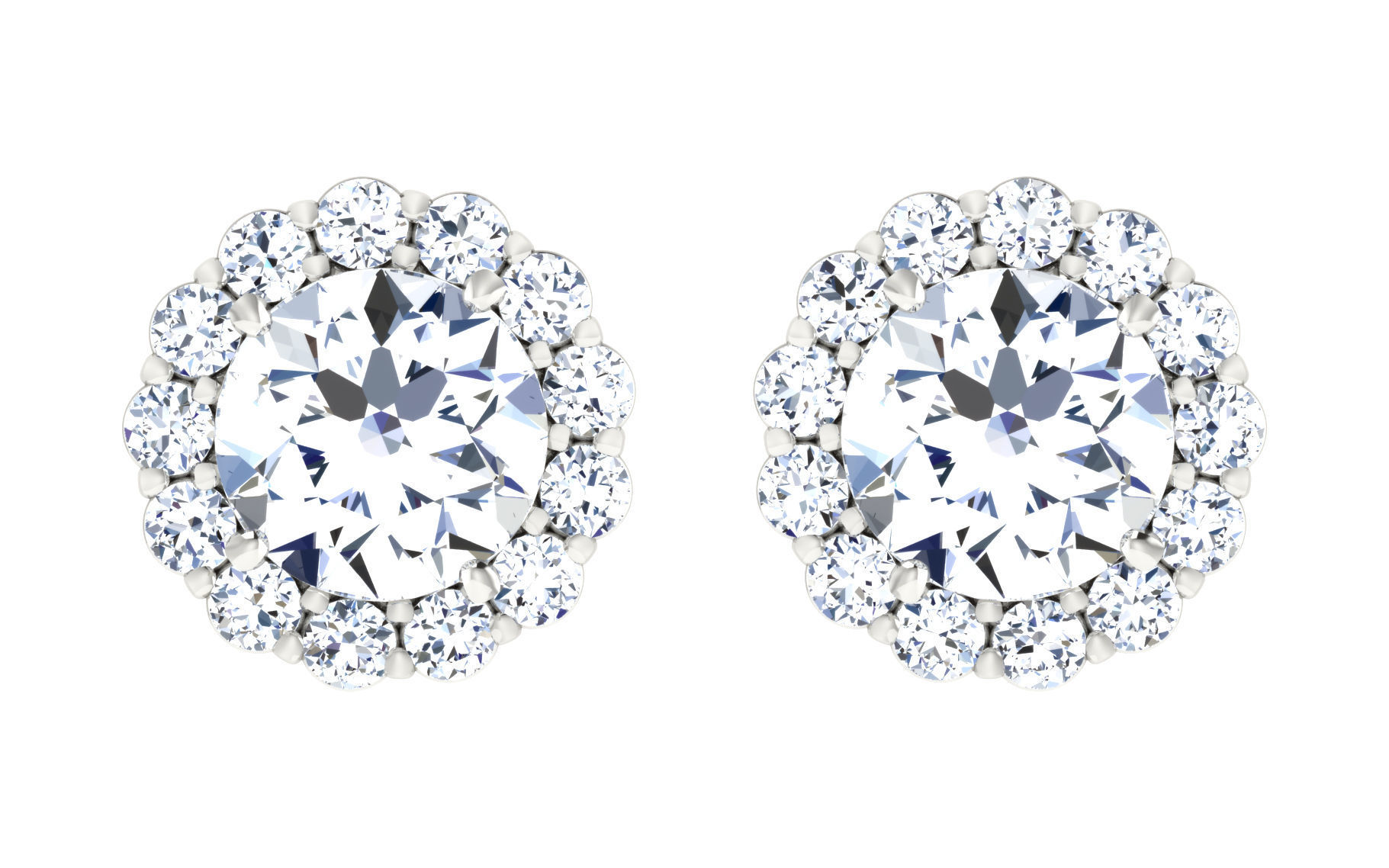 19 solitaire pendant earrings set 3dm stl details bulk 3D print model_105