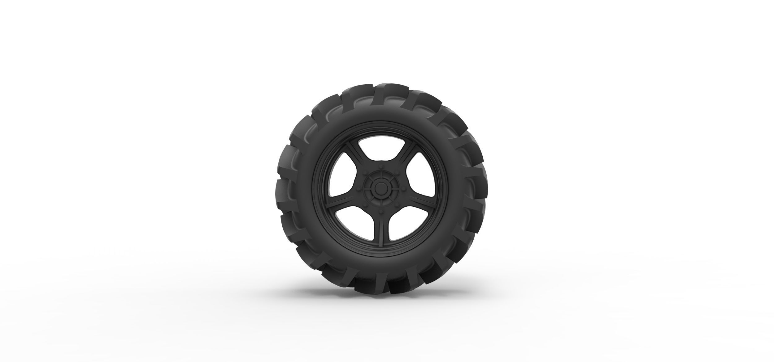  Offroad wheel 27 3D print model_4