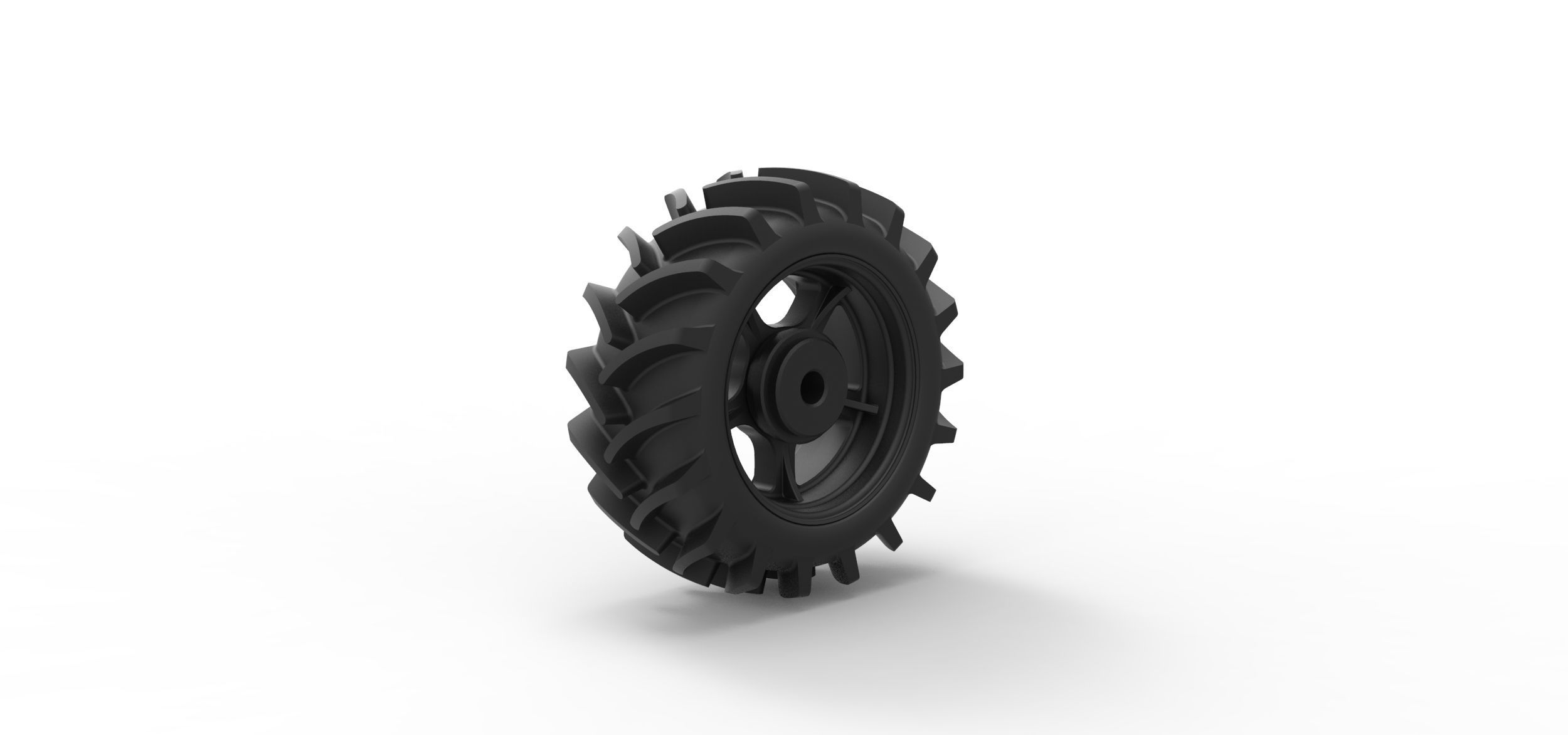  Offroad wheel 27 3D print model_3