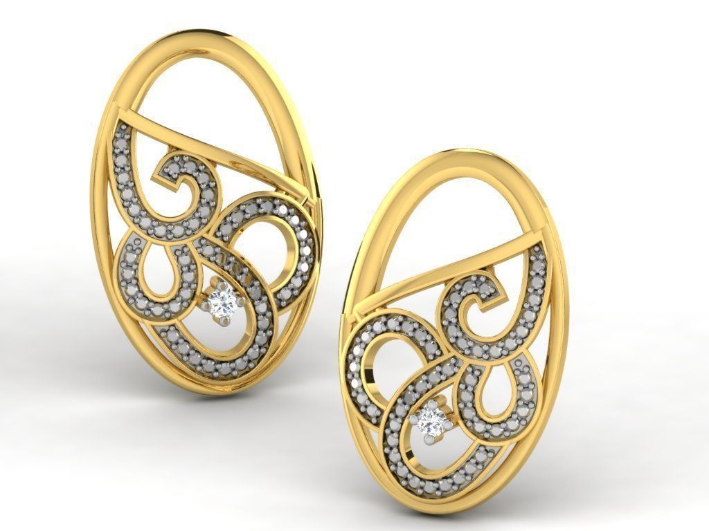 700 earrings 3dm cad render details bulk collection 3D print model_38