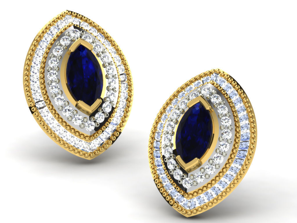 700 earrings 3dm cad render details bulk collection 3D print model_76