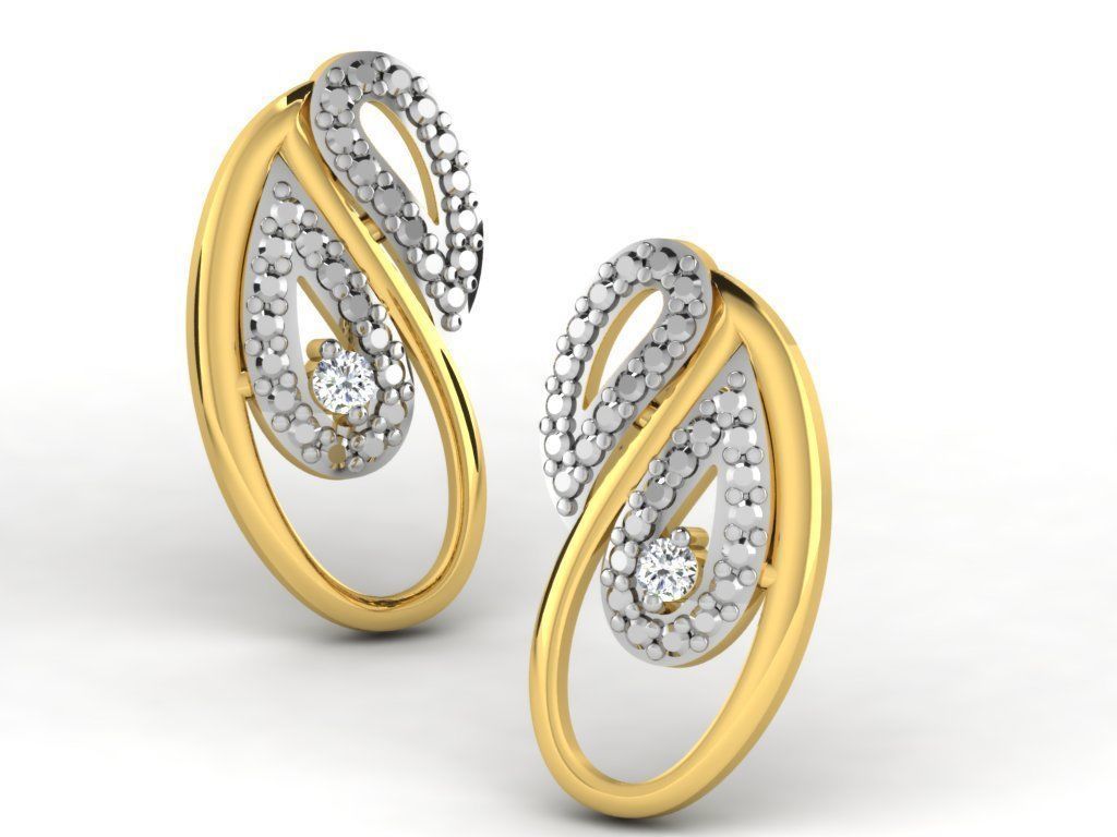 700 earrings 3dm cad render details bulk collection 3D print model_92