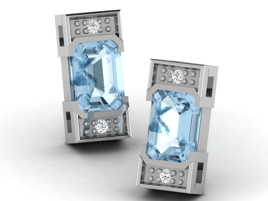 700 earrings 3dm cad render details bulk collection 3D print model_25