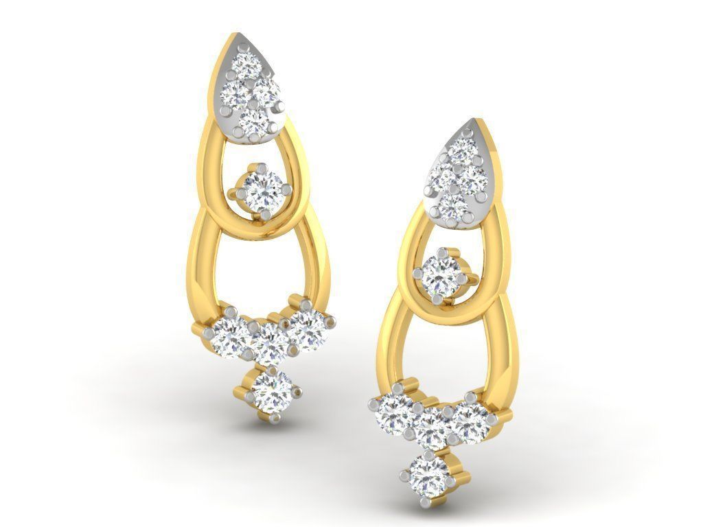 700 earrings 3dm cad render details bulk collection 3D print model_117