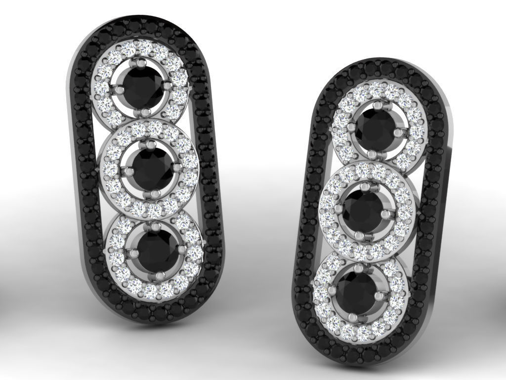 700 earrings 3dm cad render details bulk collection 3D print model_123