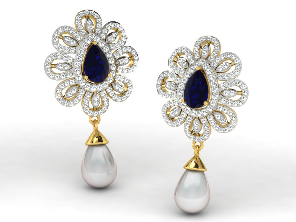 700 earrings 3dm cad render details bulk collection 3D print model_102