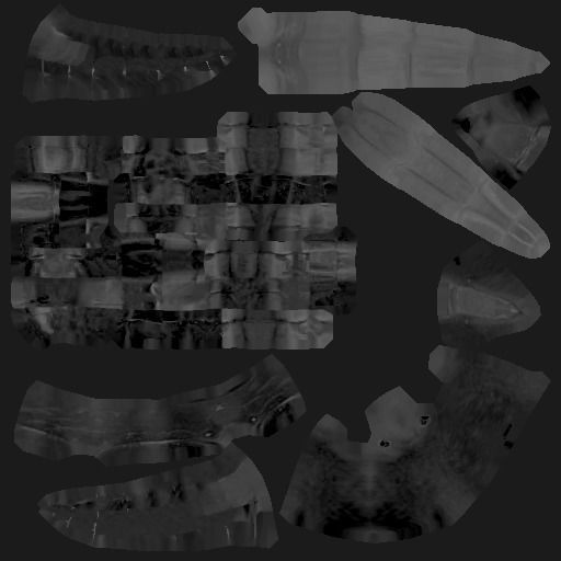 Centipede Riged Low-poly 3D model_8