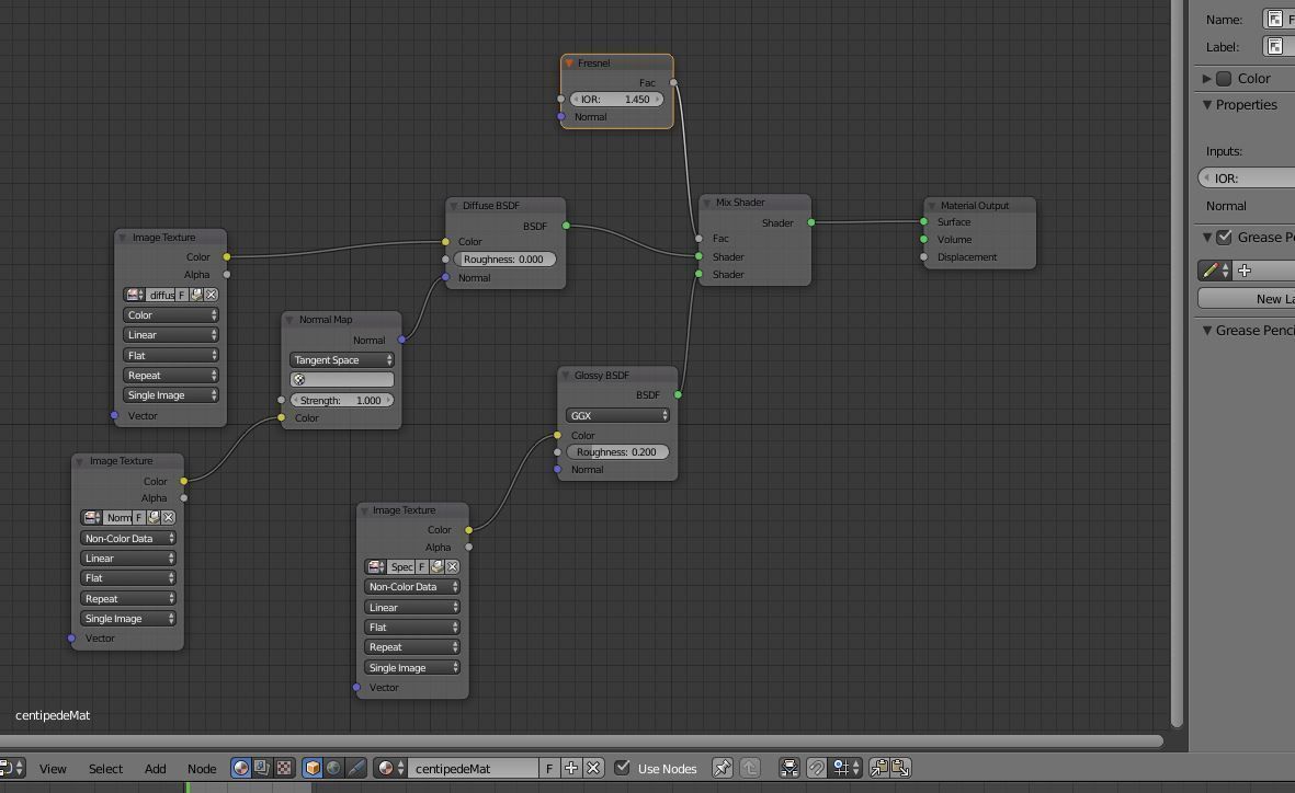 Centipede Riged Low-poly 3D model_9