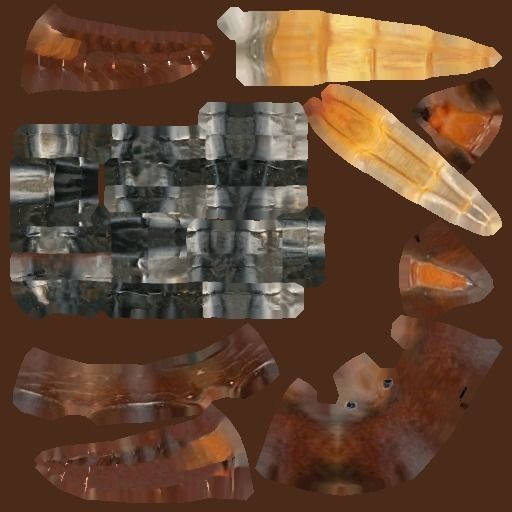 Centipede Riged Low-poly 3D model_5