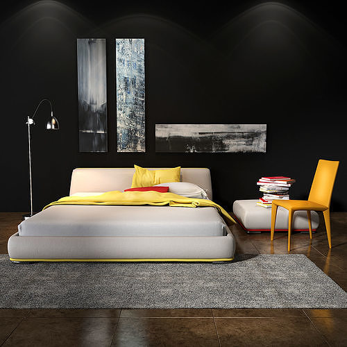 Bonaldo Amos bed 3D model