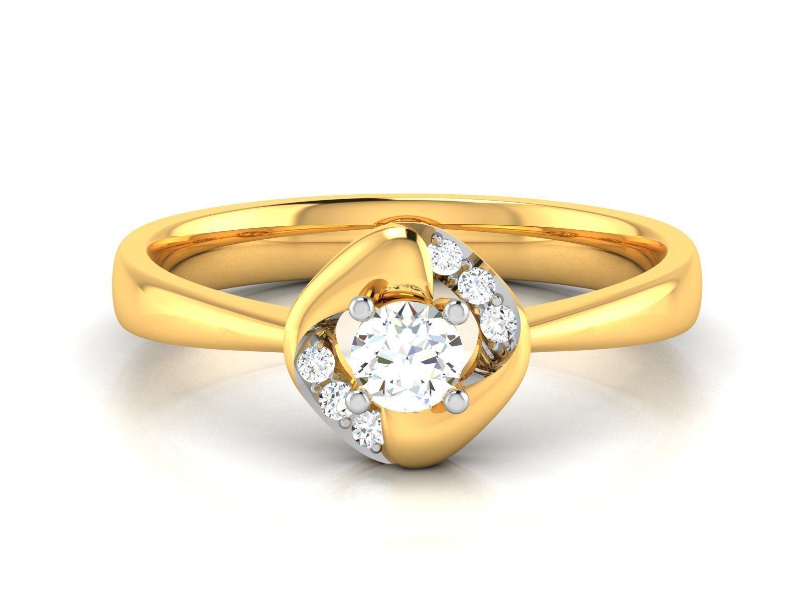 180 Solitaire Engagement Wedding Ring cad 3 rneder details 3D print model_89