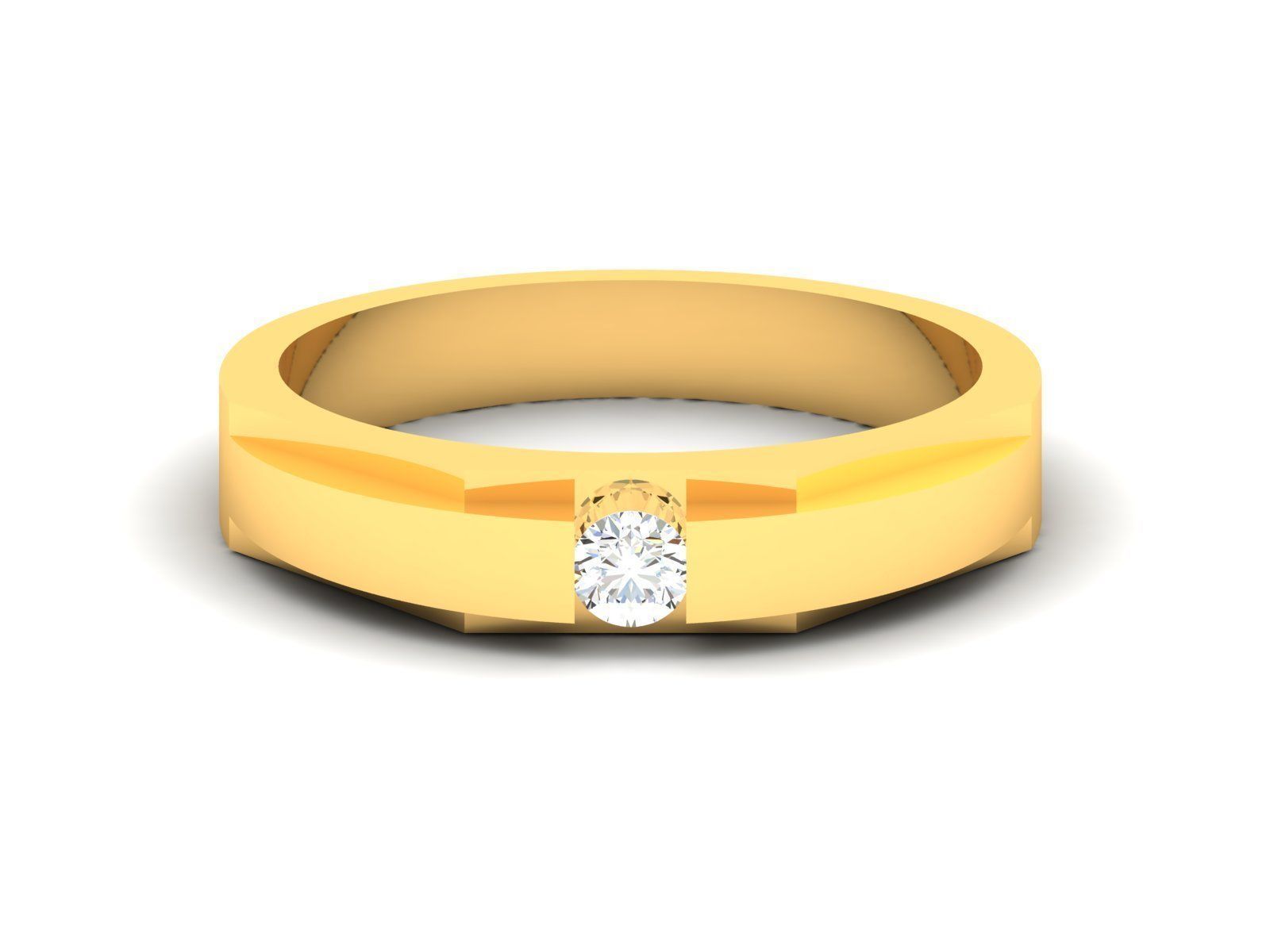 180 Solitaire Engagement Wedding Ring cad 3 rneder details 3D print model_92