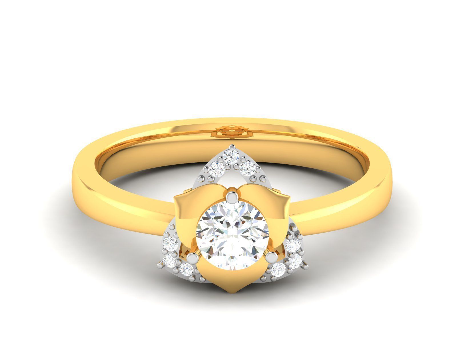 180 Solitaire Engagement Wedding Ring cad 3 rneder details 3D print model_6