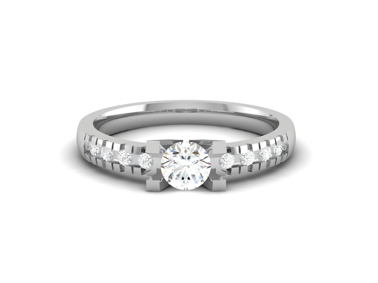 180 Solitaire Engagement Wedding Ring cad 3 rneder details 3D print model_81