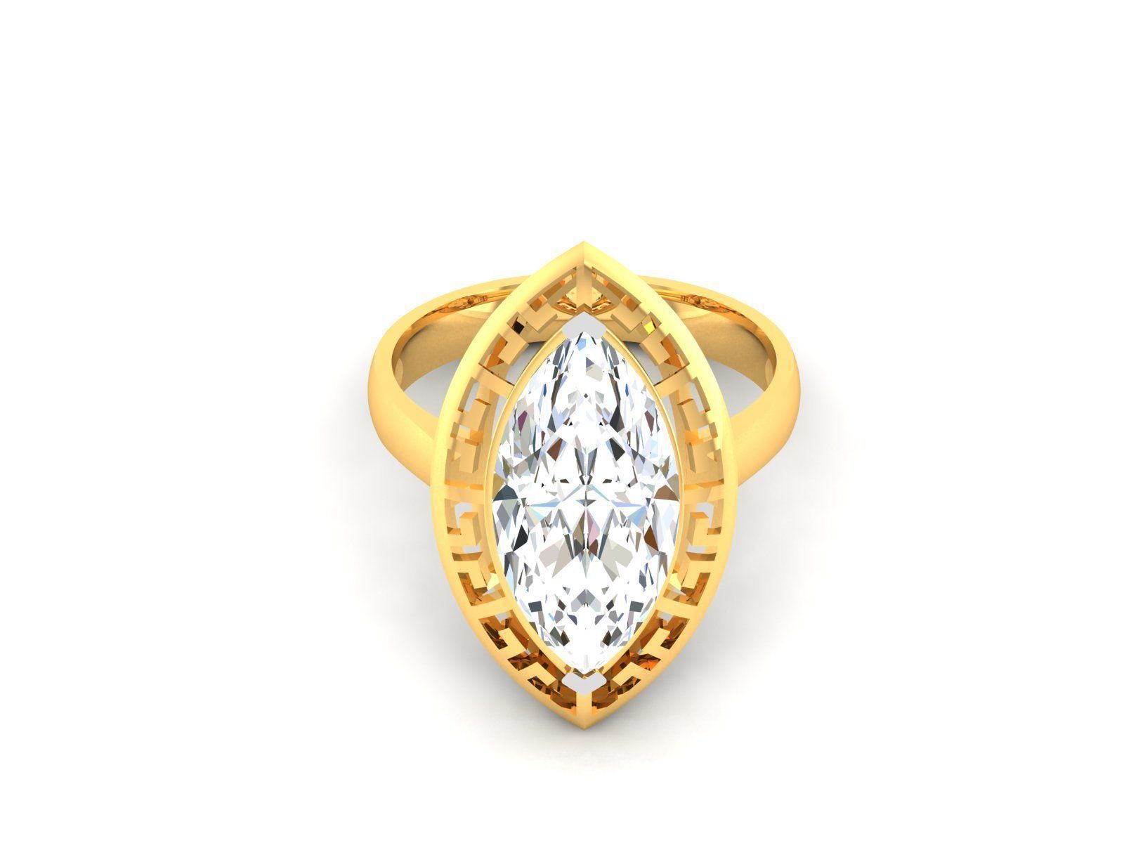 180 Solitaire Engagement Wedding Ring cad 3 rneder details 3D print model_112