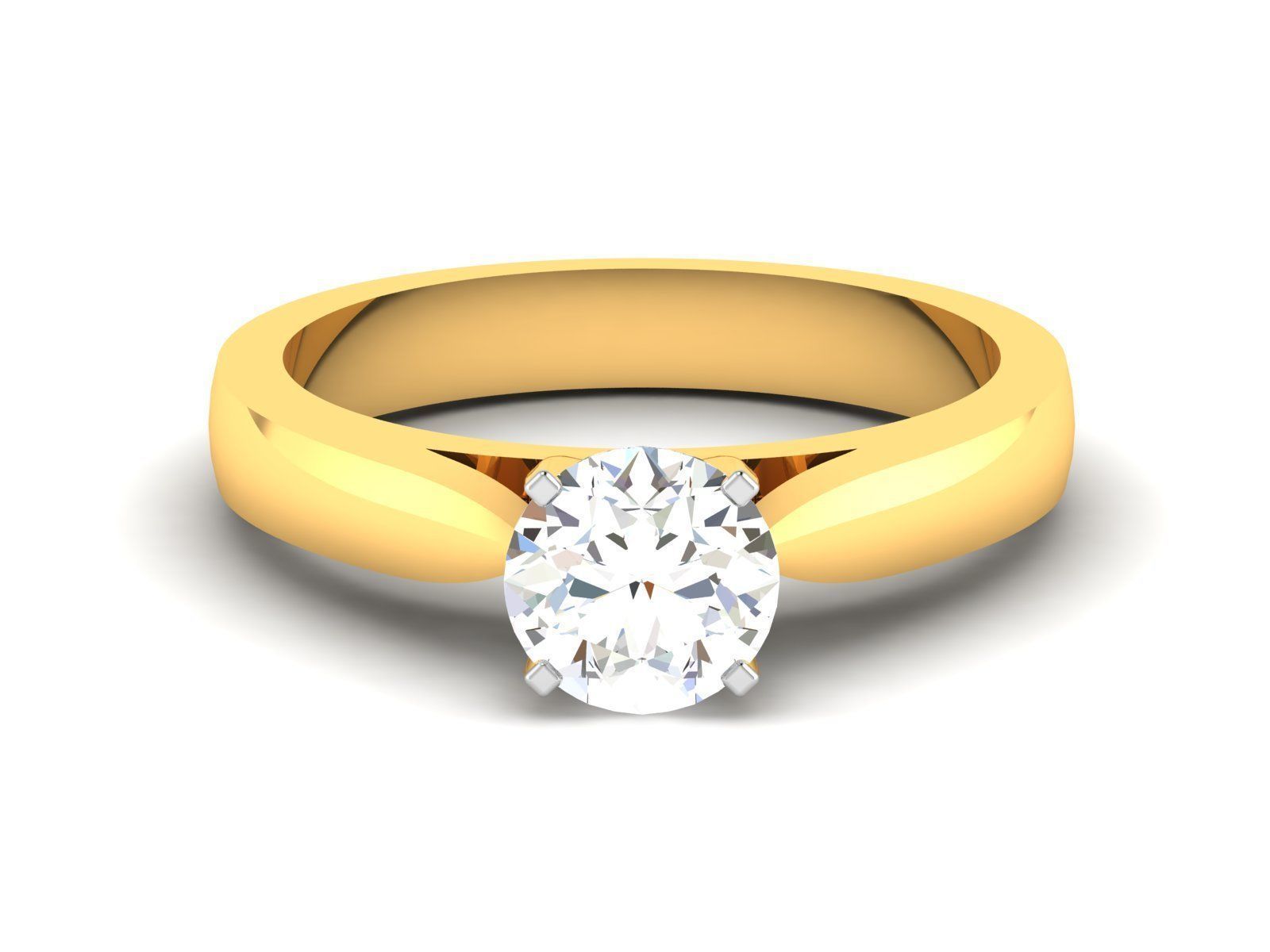 180 Solitaire Engagement Wedding Ring cad 3 rneder details 3D print model_45