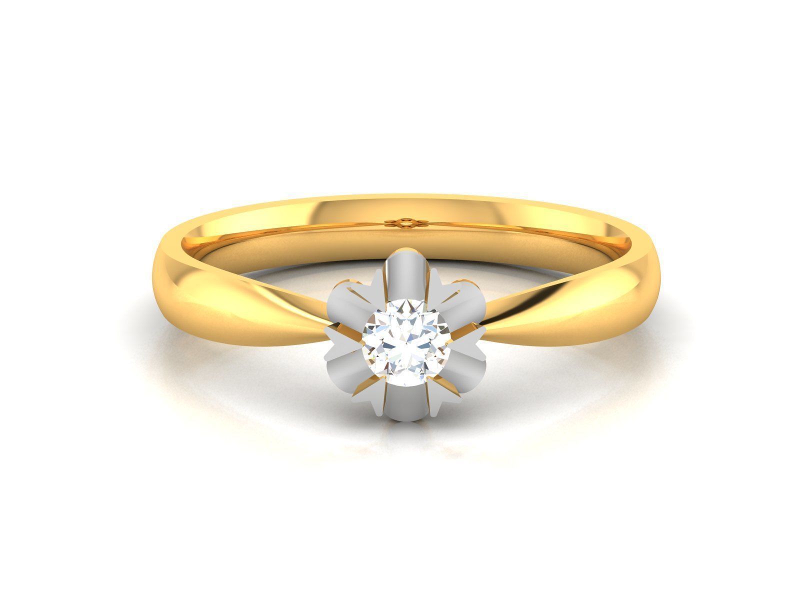 180 Solitaire Engagement Wedding Ring cad 3 rneder details 3D print model_98