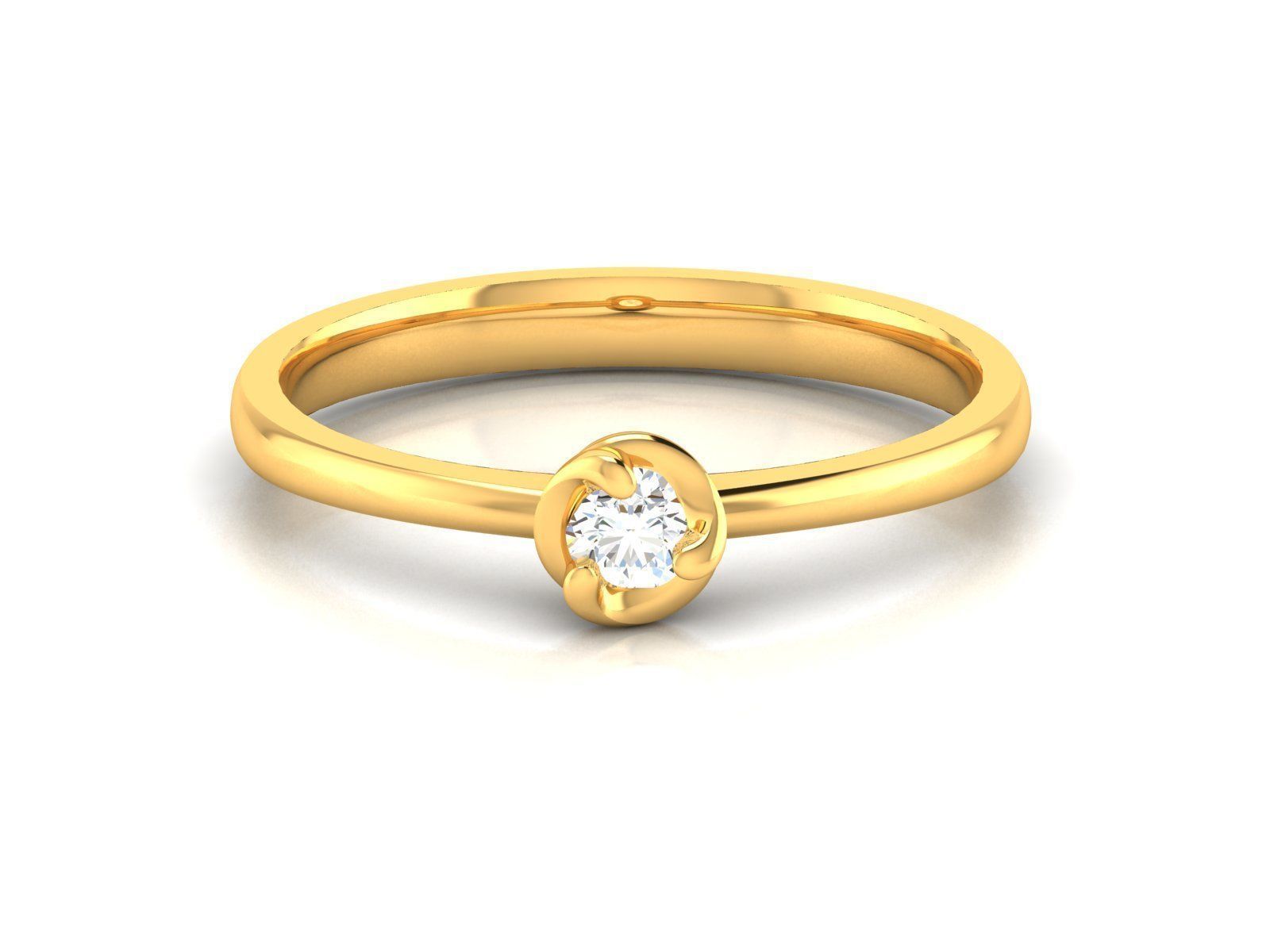 180 Solitaire Engagement Wedding Ring cad 3 rneder details 3D print model_48